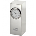 Radiance Silver Plated Column Clock