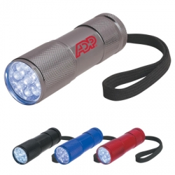 The Stubby Aluminum LED Flashlight With Strap