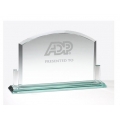 Jade Billboard Glass Award 9 1/2”