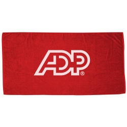 Red 10.5lb./doz., terry velour, 100% cotton towel